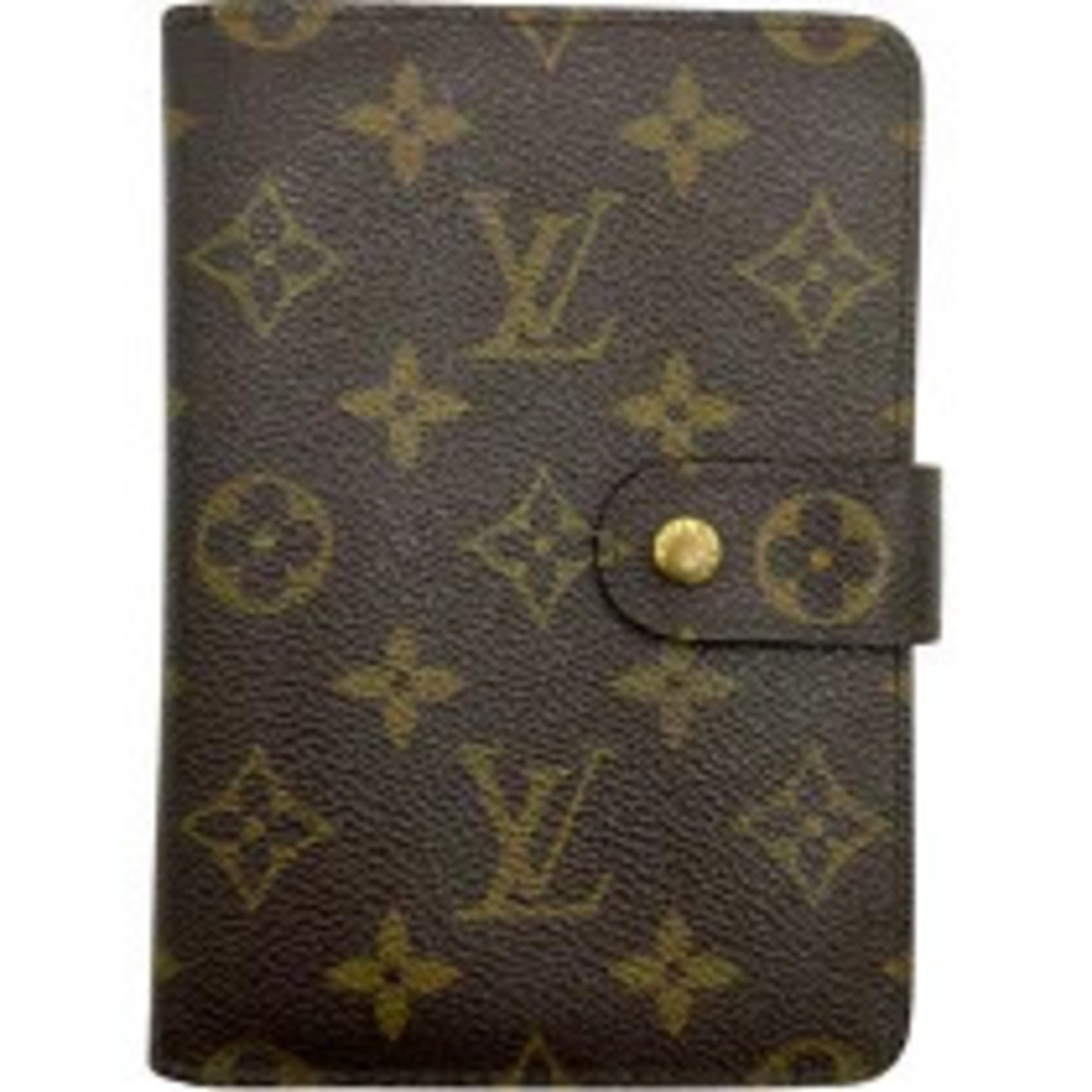 Louis Vuitton Portefeuille Papier Zip Brown Monogram Bi fold Wallet